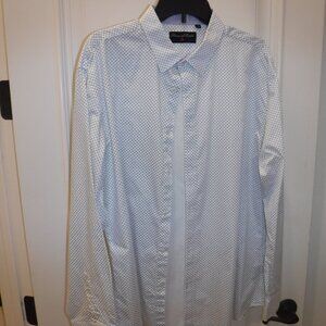 House of Lords  2XL  100% Cotton  White/Blue